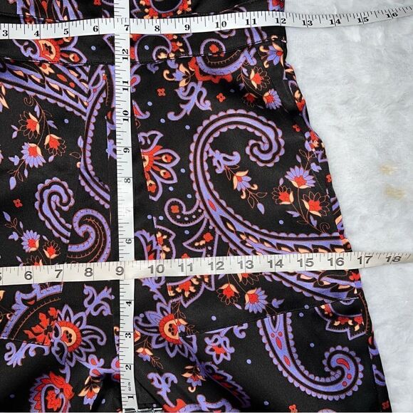 WeWoreWhat Danielle Bernstein Black Paisley pull on jumpsuit jumper NWOT - Picture 12 of 15